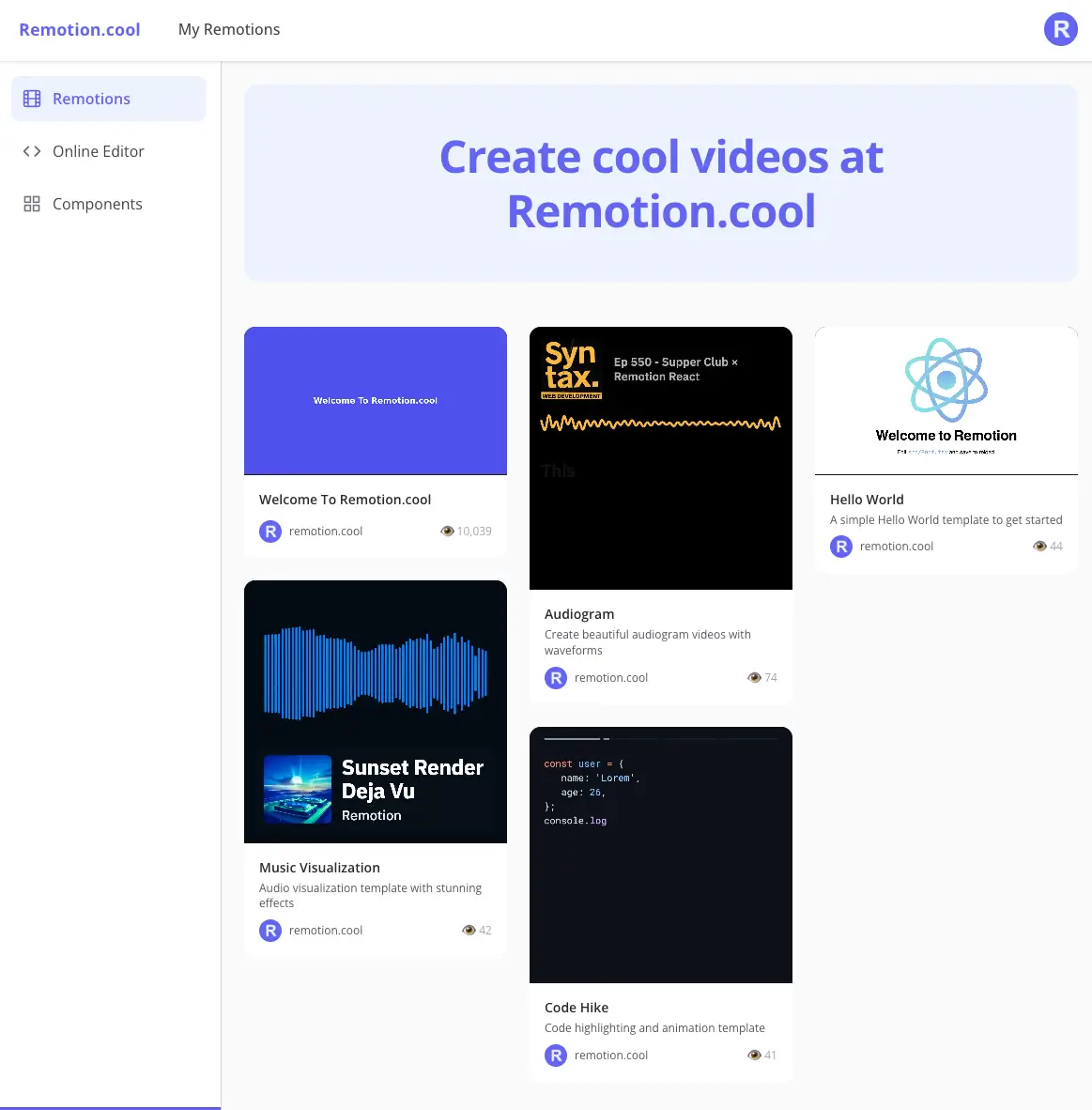Remotion Community - Video Creation Platform